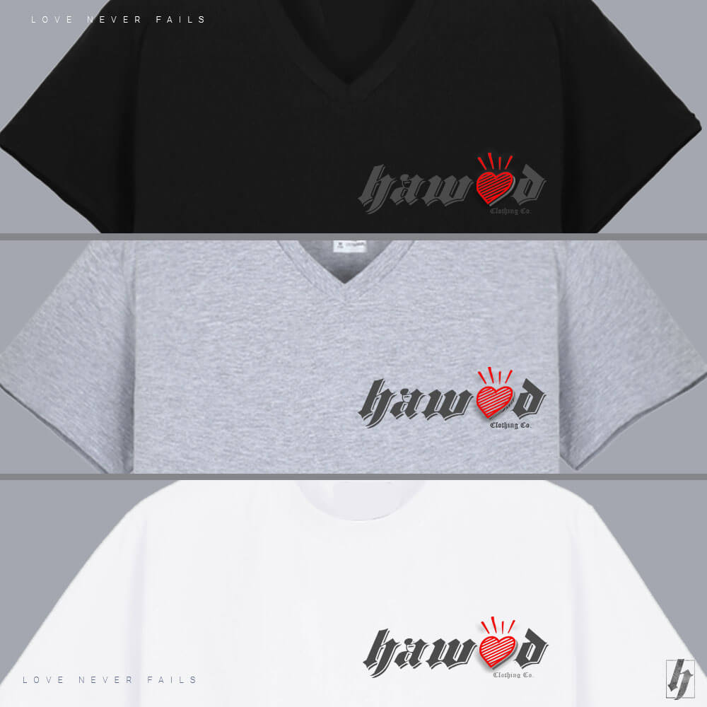 Hawod Clothing Co. - Heart Love Never Fails Hawod | Luxury Tshirt | elegant plain tshirt | Mindanao streetwear | Local Brand Tshirt Davao Iligan 063